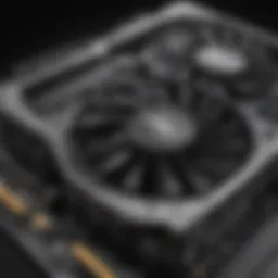 High-performance graphics card showcasing advanced cooling technology