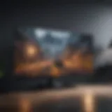 High-resolution television displaying vibrant gaming graphics