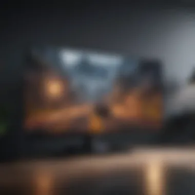 High-resolution Gaming Experience High-resolution television displaying vibrant gaming graphics