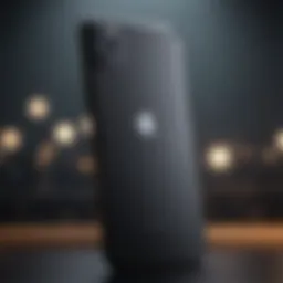 Elegant design showcasing the iPhone Pro Max with a sleek finish