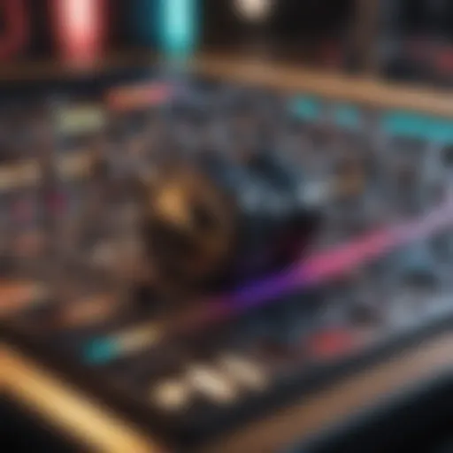 A vibrant Instagram Story showcasing music options