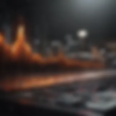 An aesthetically pleasing sound waveform, representing the synergy between music and video.