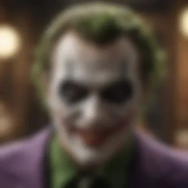 The Enigmatic Joker's Presence Joker's Haunting Grin
