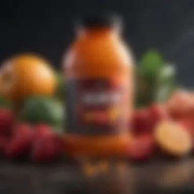An infographic showcasing the nutritional content of Juice GFuel