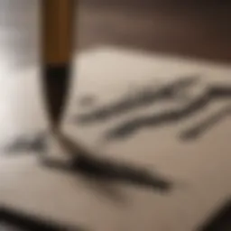 Elegant Japanese Calligraphy Brush Strokes