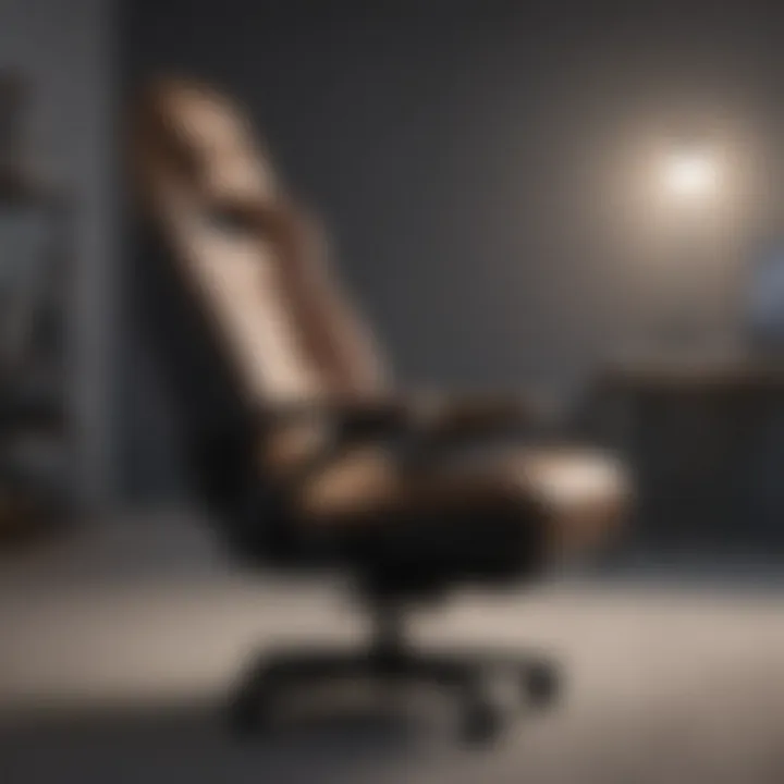 Side profile showcasing ergonomic support and design