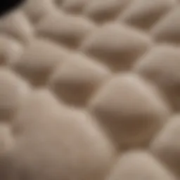 Close-up view highlighting the luxurious memory foam padding