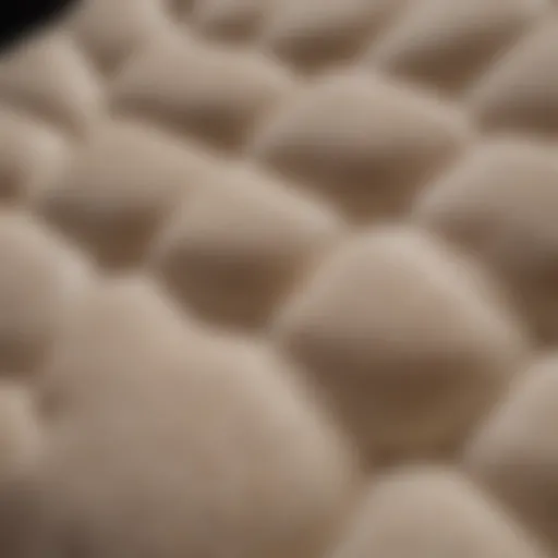 Close-up view highlighting the luxurious memory foam padding