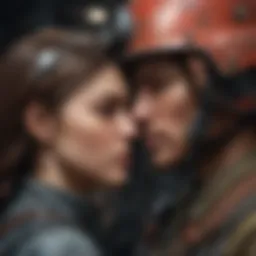 Character dynamics in Love is War showcasing the tension between love and conflict