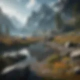 Majestic Skyrim Landscape