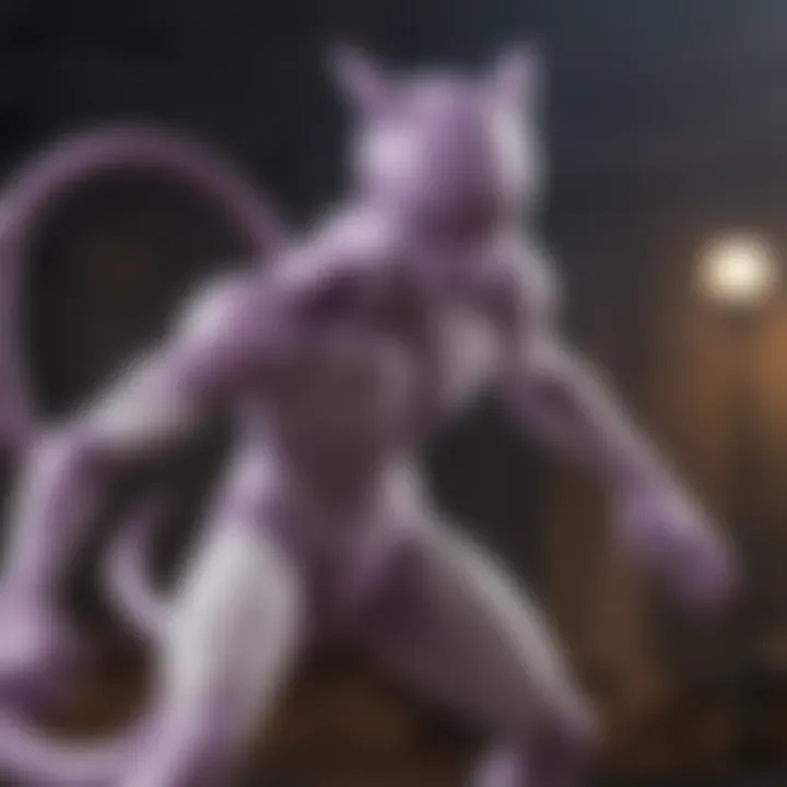 Mewtwo's Fierce Battle Stance in Pokemon Go