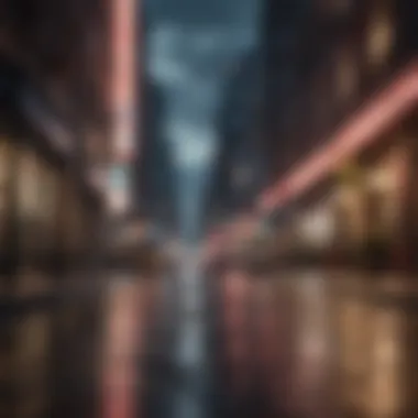 Abstract motion blur of a cityscape