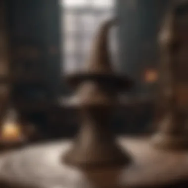 Sorting Hat on Ornate Stand