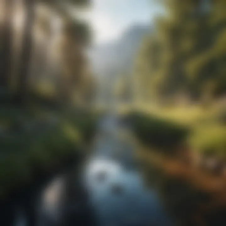 Nature-inspired photography featuring serene landscapes