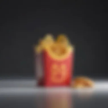 Minimalistic design of a 6-piece Happy Meal