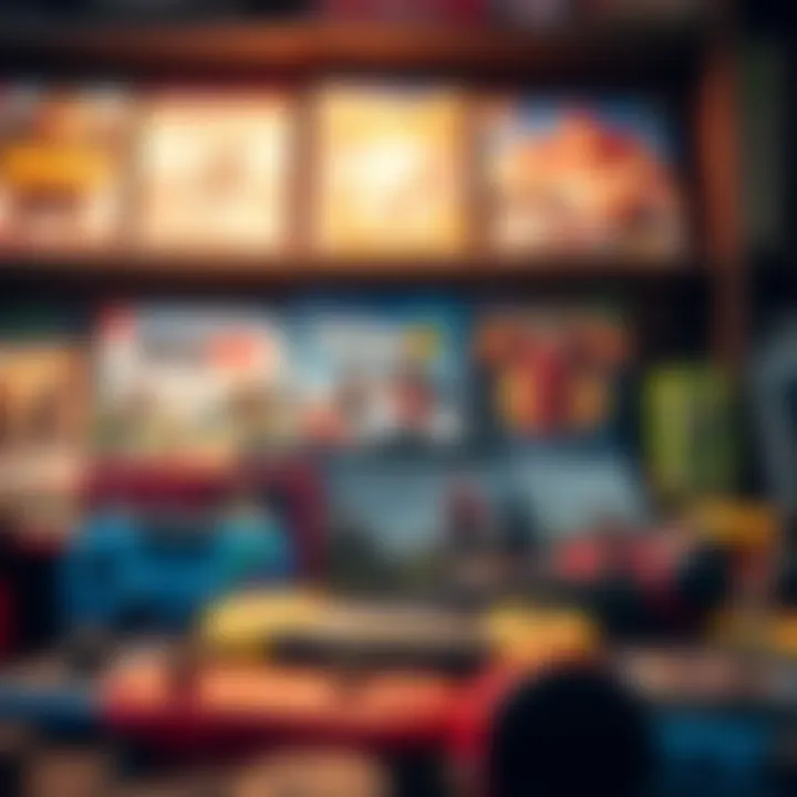 A collection of budget-friendly games displayed