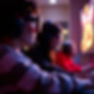 A gamer enjoying an immersive experience