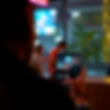 Engaging with TikTok's Live Features User engaging with TikTok live features