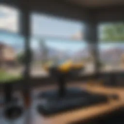 High-performance gaming setup with multiple monitors showcasing Grand Theft Auto V