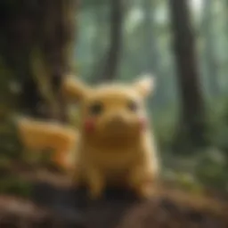Mystical Pikachu in Enchanted Forest