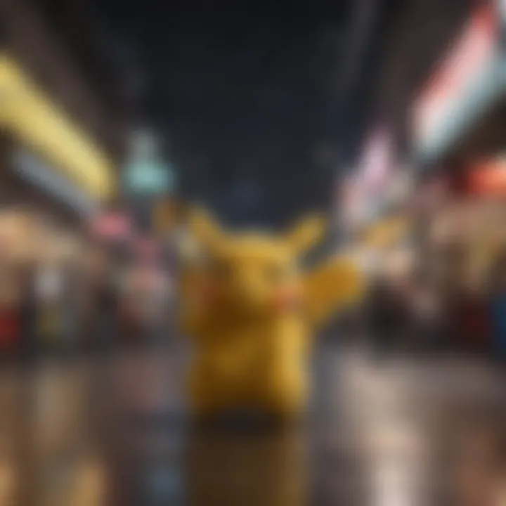 Creative depiction illustrating the fluctuating market demand for the Pikachu Card