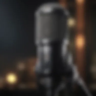 Professional microphone for high-quality audio during Call of Duty streaming on Facebook