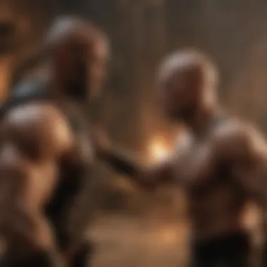 Epic Showdown: Riddick Confronting a Formidable Foe