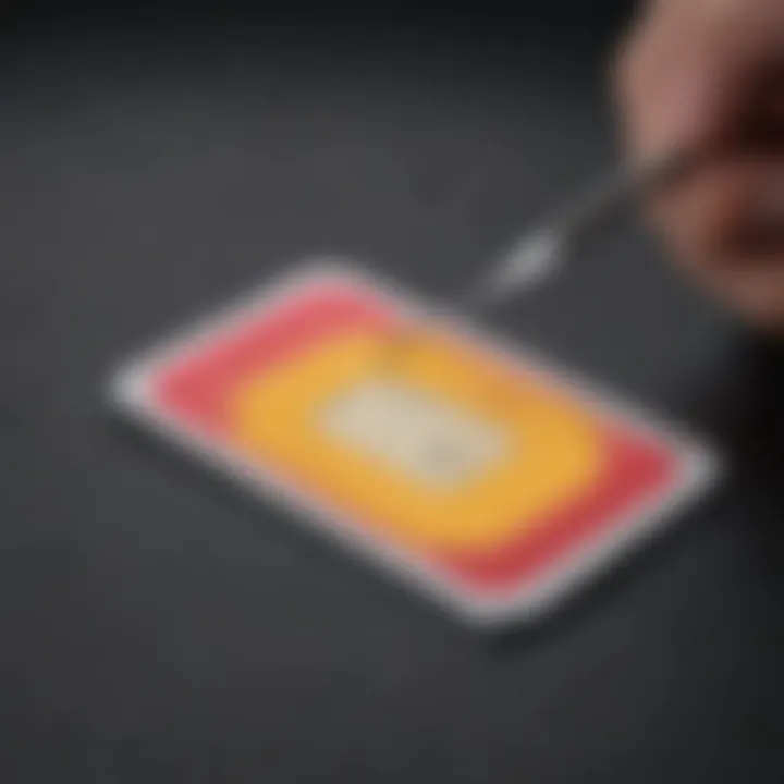 Illustration depicting a seamless process of removing a SIM card from an iPhone