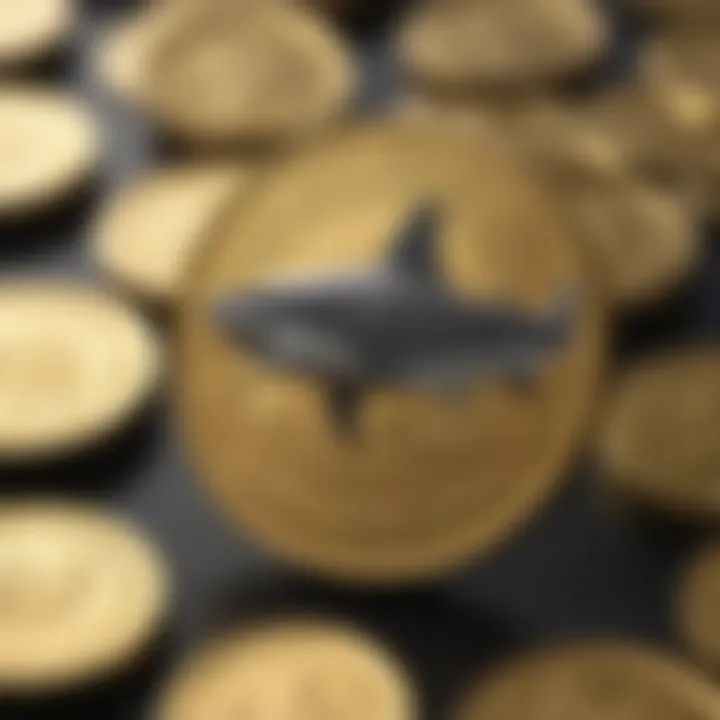 Gold coins symbolizing the value of Shark Cards