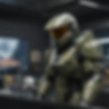 Sleek and Stylish Halo Infinite Merchandise Showcase Sleek and Stylish Halo Infinite Merchandise Showcase Illustration