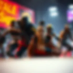 Dynamic gameplay showcasing diverse characters in EA Sports Apex