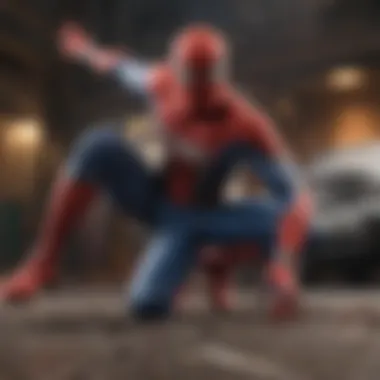 Spider-Man in a captivating action sequence