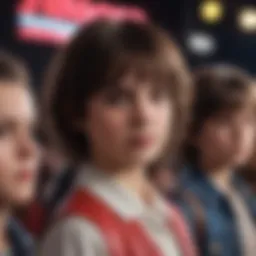 The cast members of Stranger Things at a red carpet event