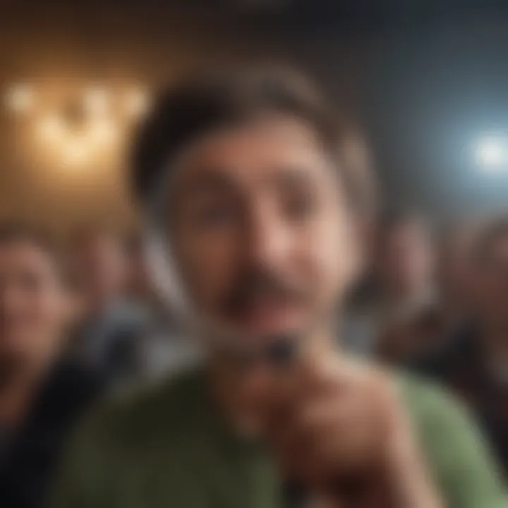 Illustration of a magnifying glass representing audience anticipation