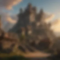 Concept art showcasing a mysterious new realm in World of Warcraft