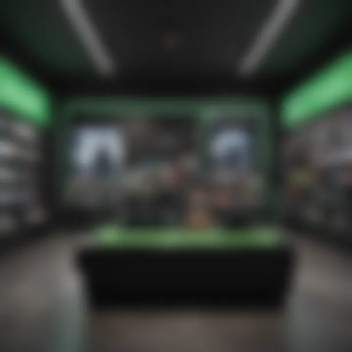 A retail store showcasing Xbox One with promotional offers