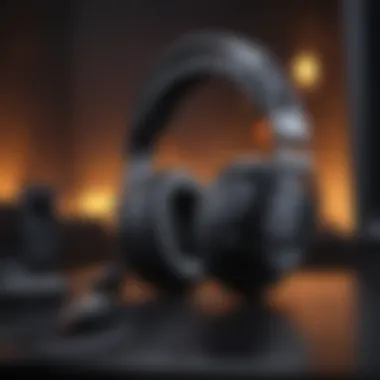 Affordable Gaming Headset Affordable gaming headset on a gaming setup