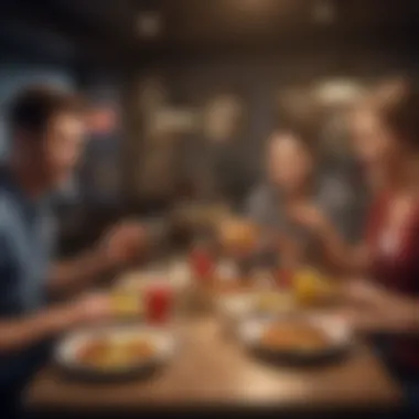 Engaging Consumers Through Celebrity Meals Consumer engagement display showcasing celebrity meals