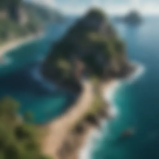 A detailed map of the One Piece world showcasing various islands and locations