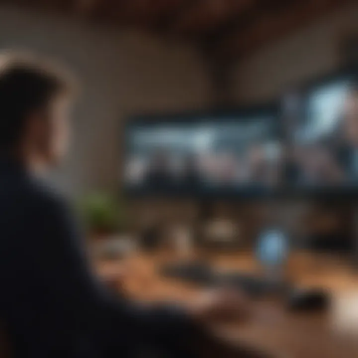 An engaging virtual meeting using a premium webcam