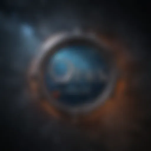The X-Files logo with a cosmic background
