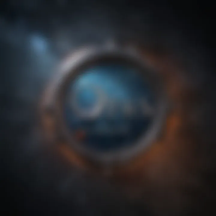 The X-Files logo with a cosmic background