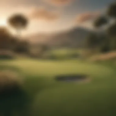 Virtual golf course with Tiger Woods logo