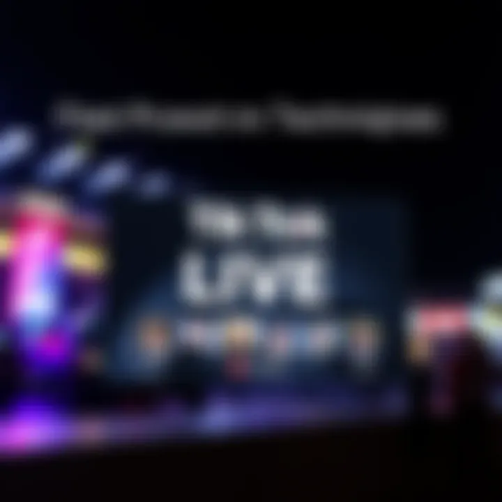 Effective Promotion Techniques for TikTok Live A promotional graphic for a TikTok Live session, showcasing its features.