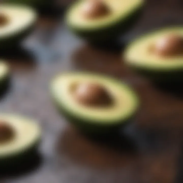 Avocado slices for garnish