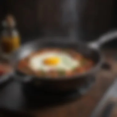 Seasoned skillet for eggs