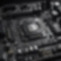A detailed layout of essential PC components including motherboard, CPU, and GPU.