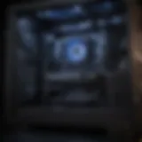 Visual representation of gaming PC components