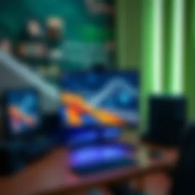 Professional workstation with a high refresh rate OLED monitor