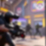 Dynamic Gameplay in Overwatch Dynamic gameplay scenario in Overwatch showcasing team strategies